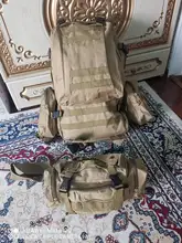 Army Backpack Tactical-Bag Climbing Outdoor Hiking Sport Mens 50L 4-In-1molle