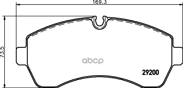 Колодки Тормозные Дисковые, Комплект Hella 8db355005531 HELLA арт. 8DB355005531