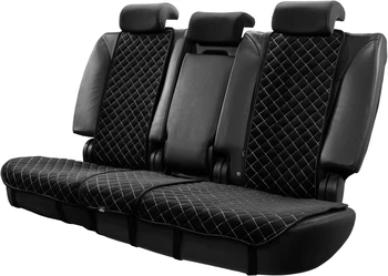 

Car capes trokot on rear seats black with white stitching
