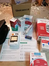 Sannuo-medidor de glucosa en sangre Sinocare ga 3 GA-3, dispositivos médicos, glucómetro de azúcar, Diabetes, con tiras de prueba
