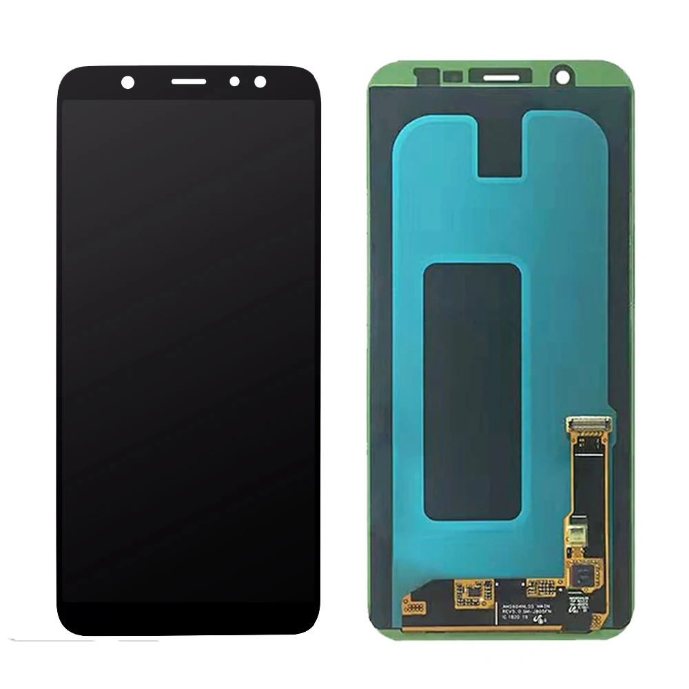 Супер Amoled ЖК-дисплей для samsung Galaxy A6 Plus A605 A605F сенсорный экран A6+ A605FN A605G A605GN ЖК-модуль Digiziter - Цвет: Черный