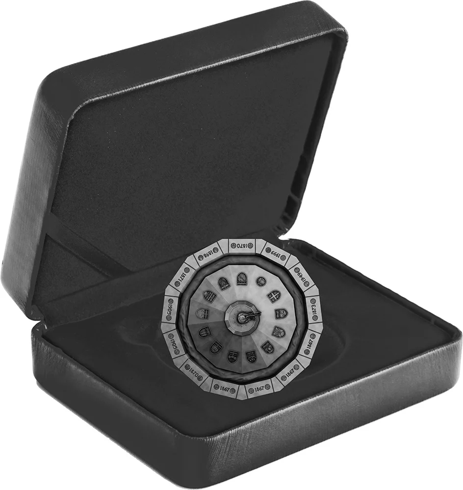Сентениал пламя, медальон, холм, 3 унции, Серебряная монета, 50$, Канада