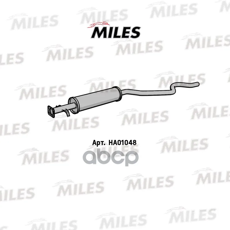 Резонатор Daewoo Nexia(Длин.) Сталь Miles Ha01048 Miles арт. HA01048