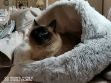 Cat-Bed Cats Nest Puppy-Sleeping-Bag Dogs Plush Soft Round Small Warm Winter New Long