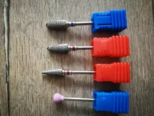 Taladro de manicura cónico de carburo de tungsteno/broca de clavo de cerámica, pulidor de limas de uñas, accesorios de equipo de arte de uñas