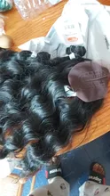 Bella pelo mechones sintético extensiones de cabello negro Rubio degradado 6 unids/pack 6 mechones de 20 pulgadas de la onda profunda mechones extensiones de cabello