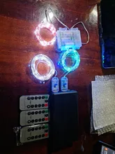 Christmas-Light Timer Decoration Led-String Copper-Wire-Garland Remote-Control Waterproof