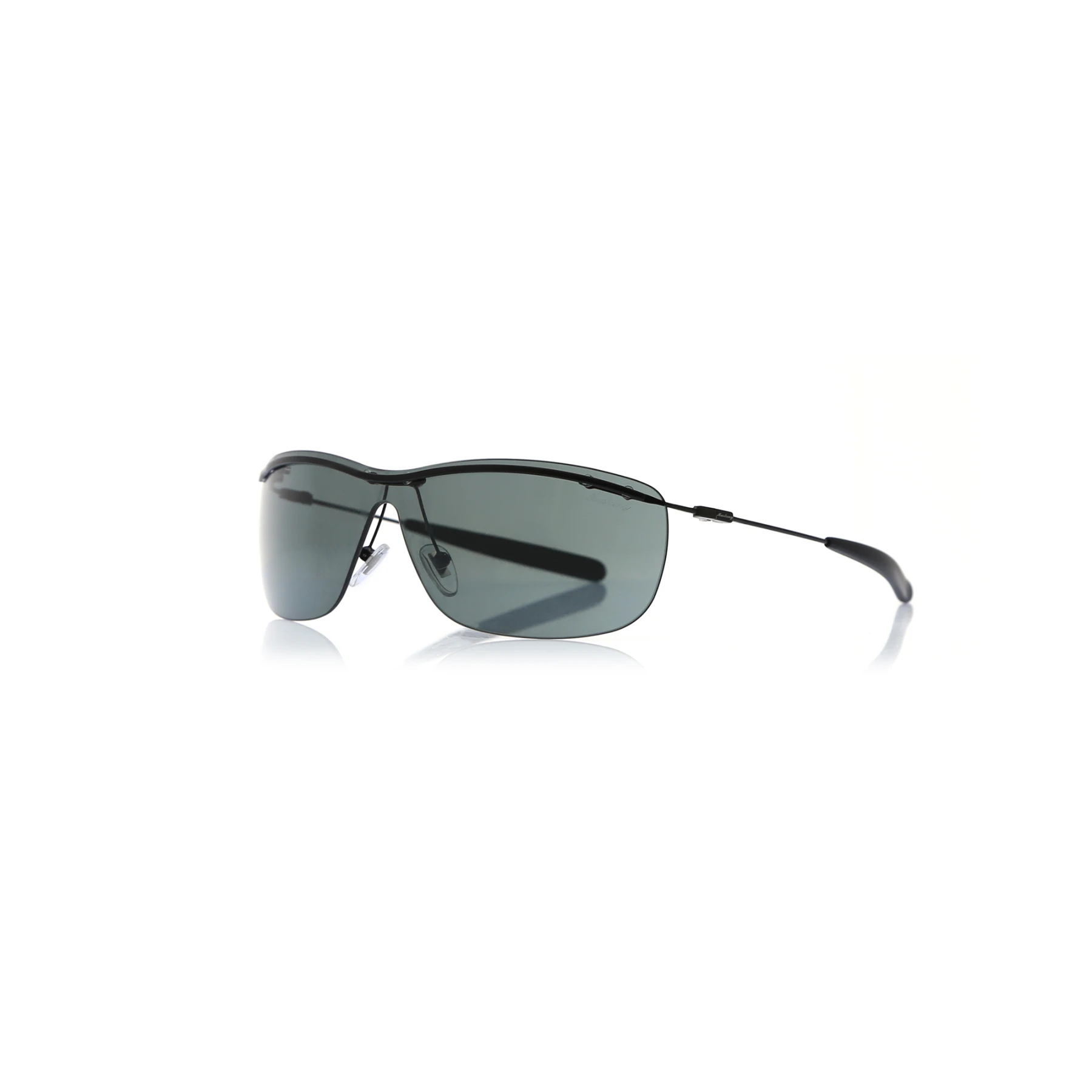 

Men's sunglasses mu 1926 01 metal black organic unibody rectangle 56-15-116 mustang
