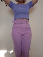 Pantalones ceñidos informales para mujer, pantalón de negocios, elegante, con cremallera falsa, retro, colores lisos, P575