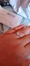 Anillo para mujeres de moda moderno, anillo de compromiso de circonita de cristal AAA blanca, regalo de joyería de boda, 2020