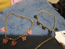 Tobillera de cadena de tenis para mujer, con diamantes de imitación, mariposa, estrella de cereza, Luna Corazón, abalorios de fantasma, cadena Descalzos