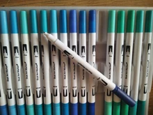 Conjunto de rotuladores de doble punta, Set de 12-120 rotuladores para dibujo artístico, obra de arte con acuarela