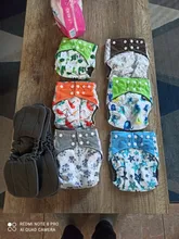 Simfamily pañal reutilizable para bebés lavable tela de carbón de bambú pañal ajustable ajuste 3-36months 3-15kg bebé