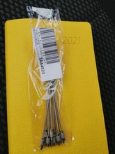 10 uds/1,5/2mm llavero EDC Etiqueta de cuerda de alambre de acero inoxidable lazo de Cable tornillo dispositivo de bloqueo clave llavero círculo campamento utensilio para colgar