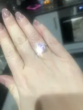 CC Anillos para las mujeres de la Boda nupcial Anelli joyería de moda anillo de compromiso de oro blanco Anillos de Color CC595