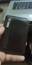 Cartera mágica de cuero para hombre, cartera pequeña con bolsillo para monedas, monedero, tarjetero, Clip para dinero en efectivo, 2021