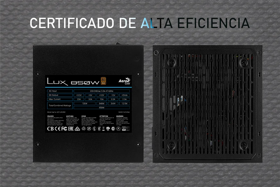 80 mais bronze 230v certificado, 88% eficiência, apfc, 12cm ventilador