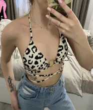 Miyouj-Bikini Bandage de banda para mujer, traje de baño liso, conjunto de Bikini con anillos, Bikini ahuecado, ropa de baño Sexy 2021