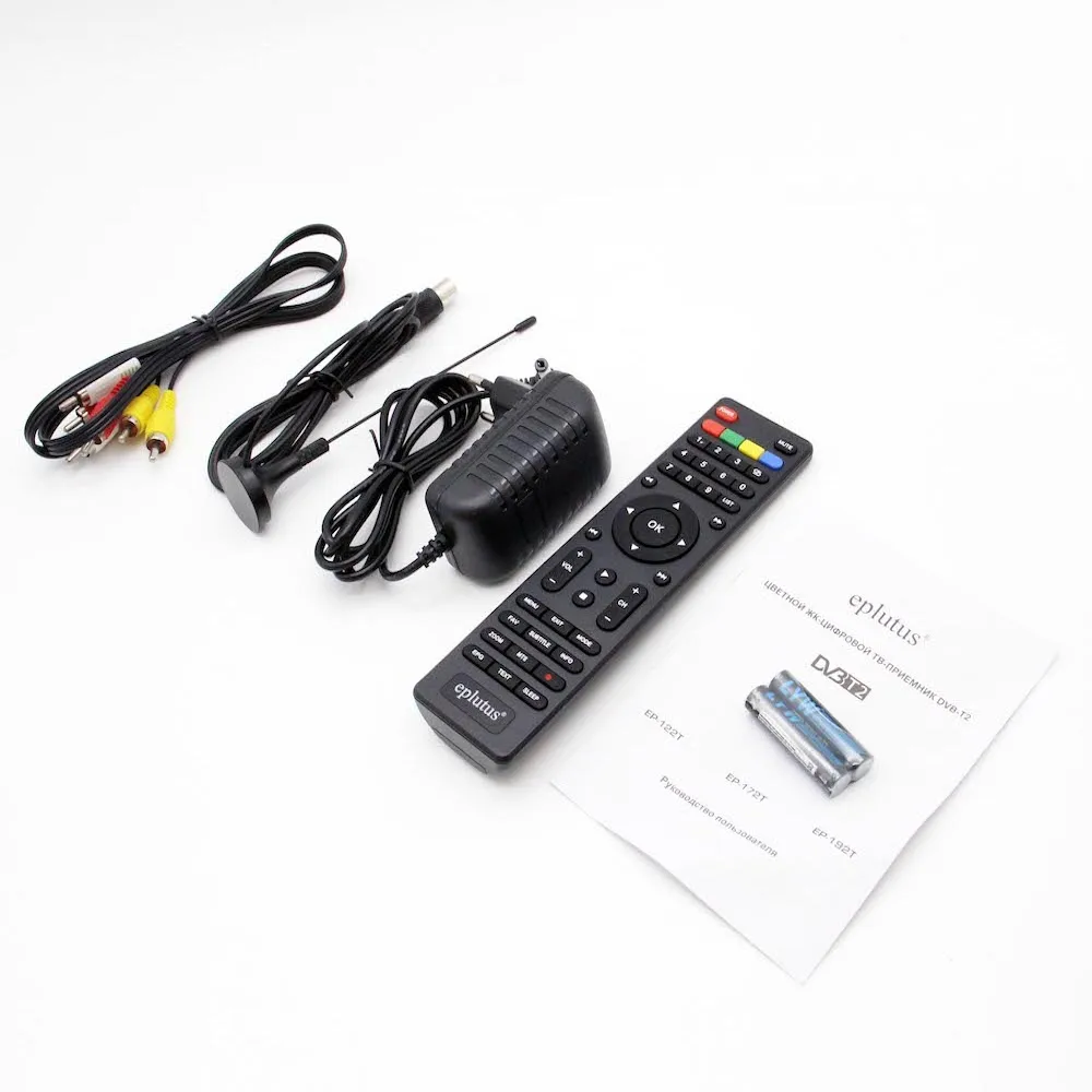 Portable TV for car DVB-T2 Digital tuner Analog mini small auto television Eplutus EP-122T 12.1 inch MP4 USB AV HDMI