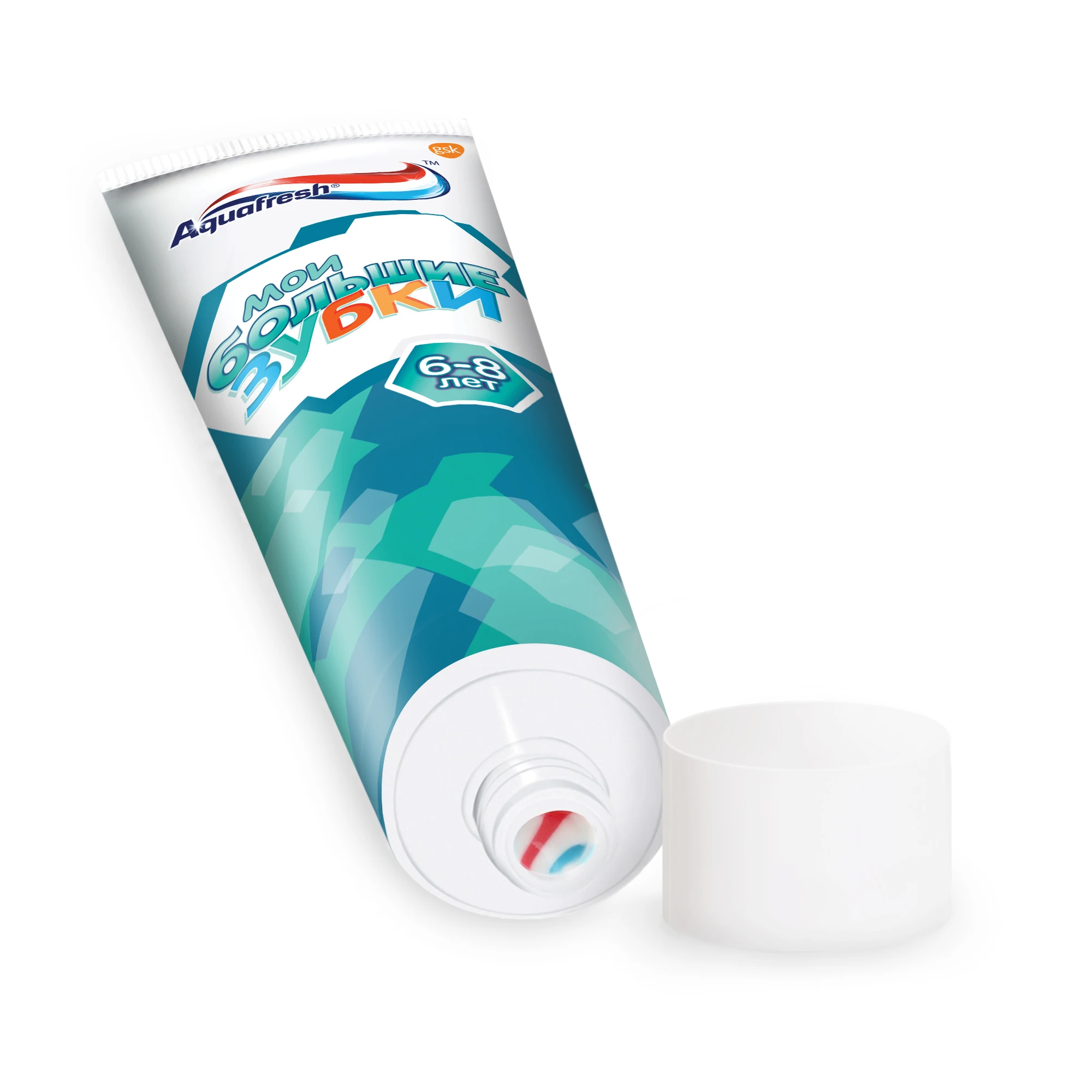 Aquafresh Аквафреш Мои большие зубки, зубная паста для детей от 6 до 8 лет, 50 мл