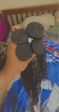 Rosabeauty-mechones de ondas profundas de 28 y 30 pulgadas, cabello humano peruano Remy con cierre de encaje, rizos con agua, 5x5