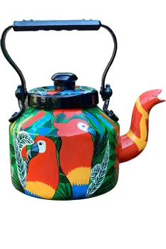 

Handmade Hand Drawn Aluminum Crazy Parrot Tea Infuser Gift