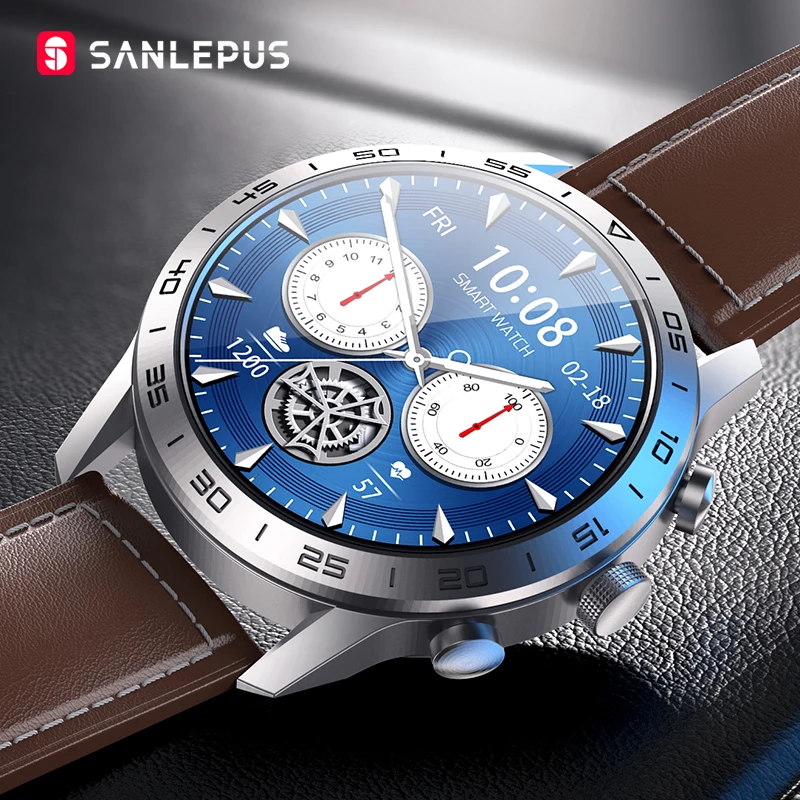 2021 NEW SANLEPUS Smart Watch IP68 Waterproof Wireless Charging Smartwatch Men's Watches Fitness Bracelet For Android Apple