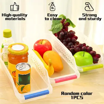 

Freezer Refrigerator Organizer Trays Bins Pantry Cabinet Storage Box Fridge Fruits Vegetables Containers Storage Baskets