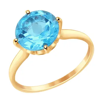 

Sokolov gold ring, fashion jewelry, 585, women's male