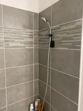 Soporte Universal para ducha sin ventosa, soporte para cabezal de ducha sin perforación, rotación ajustable de 360 °, Base fija ABS