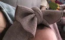Accesorios para bebé niña, turbante sólido con nudo, diademas con lazo, diadema de punto de conejo, regalo al por mayor, 2019