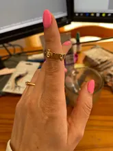 Anillos del zodiaco de acero inoxidable para mujeres y hombres, joyería minimalista de 12 Constelaciones, con diseño de letras, Leo Aries