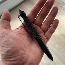 Bolígrafo táctico de defensa, bolígrafo militar antideslizante de aluminio, cabeza de acero de tungsteno, bolígrafo de autodefensa, rompevidrio, Kit de supervivencia