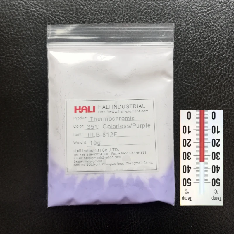 Colorless to colored thermochromic pigment heat sensitive pigment thermochromic powder active temperature 35C 1lot=10g