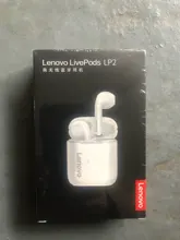Lenovo-auricular inalámbrico LP2 TWS, Original, con Bluetooth 5,0, estéreo Dual, bajos táctiles, actualizado, IPX5 Life, impermeable, micrófono Dual