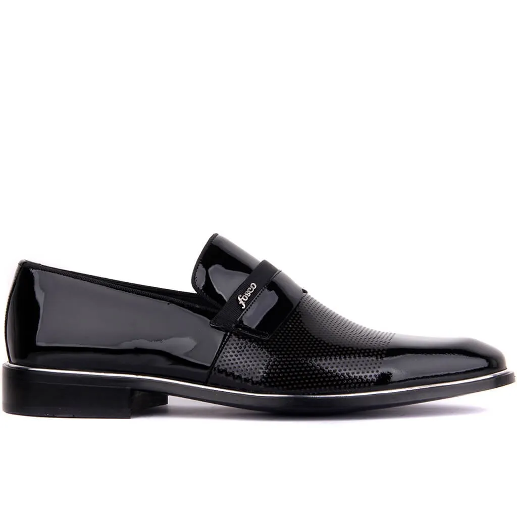

Fosco-Black Leather Neolit Men's Classic Shoes