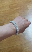 DOTEFFIL-pulsera de plata de ley 925 para mujer y hombre, brazalete con muchos abalorios circulares, joyería para hombre y mujer, regalo de boda al por mayor