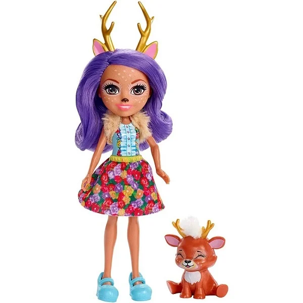 Кукла с питомцем Enchantimals FXM75 Данесса Оления 15 см | Игрушки и хобби
