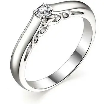 

Alcor ring with 1 white gold diamond