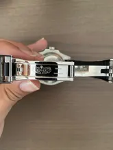 Correa de silicona de extremo curvado para reloj, 20mm, negro, verde, azul y naranja, para correa de papel, RX, Daytona, Submariner, GMT explorer 2, pulsera