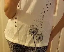 Blusas de mujer de Marca Ropa de verano de oficina para mujer blusas de túnica de tamaño grande 2020 Casual de manga corta Camisa de impresión Blusa femenina