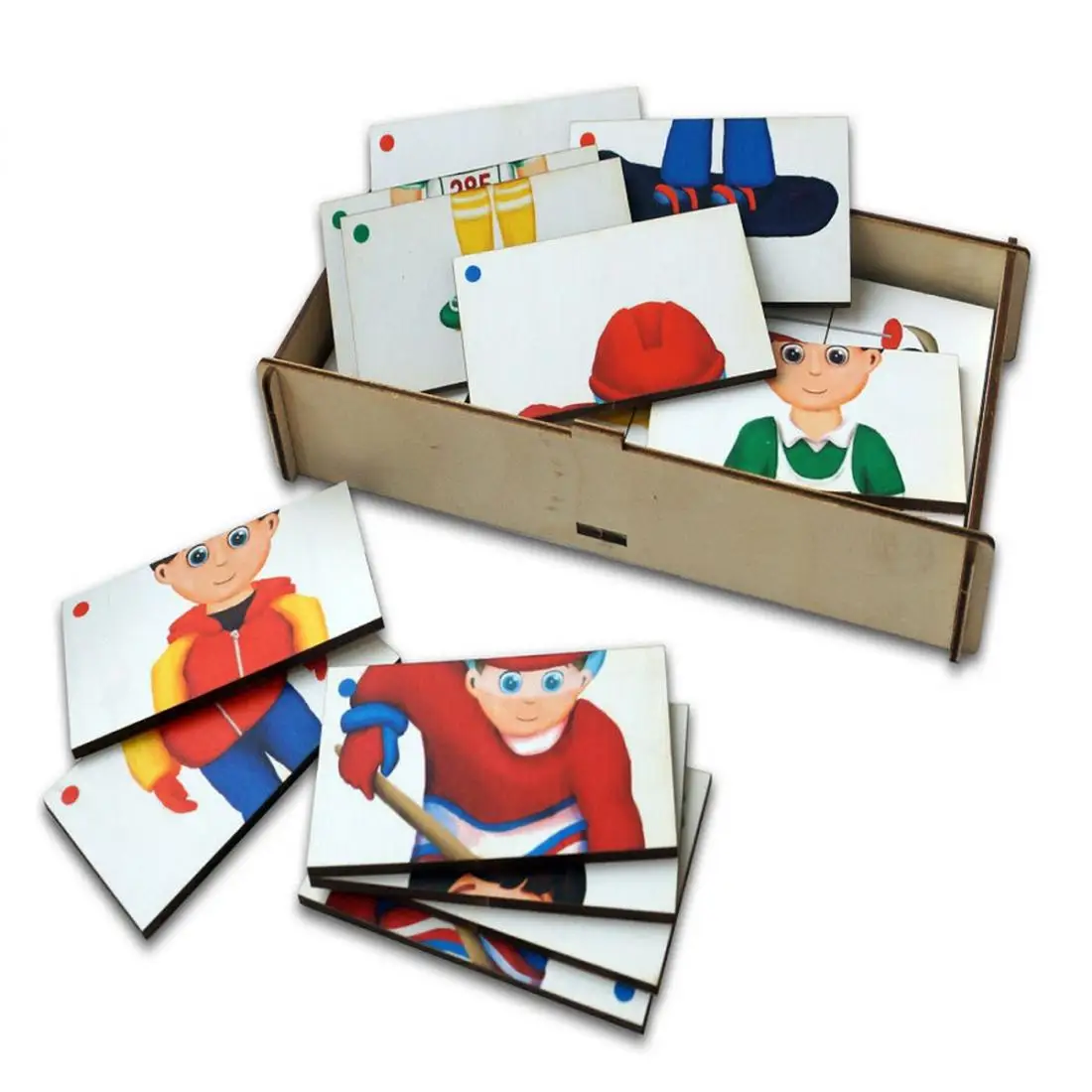 Puzzles PAREMO Game set &quotCompound pictures. Спорт-3" wooden toys game for boys and girls children learning fine motor skills puzzle