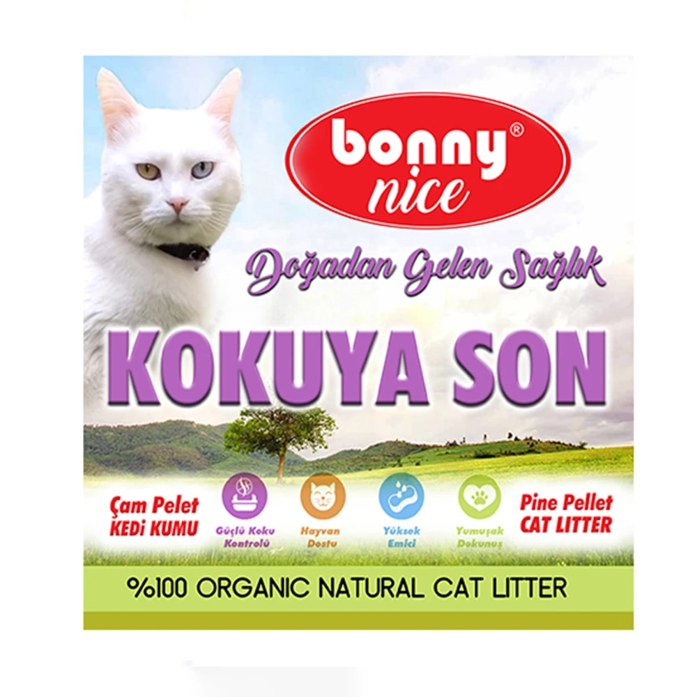 Bonny Nice Organik Cham Pelet Kedi Kumu 1,8 кг. 3Lt