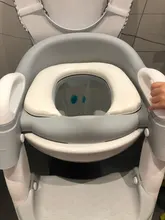 Asiento para orinal plegable para bebés, silla con respaldo de entrenamiento, con escalera para dar pasos, taburete para niños y niñas, inodoro seguro