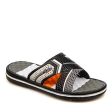 Summer Men Mixed Multi-Color Home Slippers Massage Anti-Slip Soles Cross Turkish Made Daily Pool Beach Sea Bathroom Cool Luxury Street Style Geometric Pattern Orange Black Blue High Quality Fashion 2021