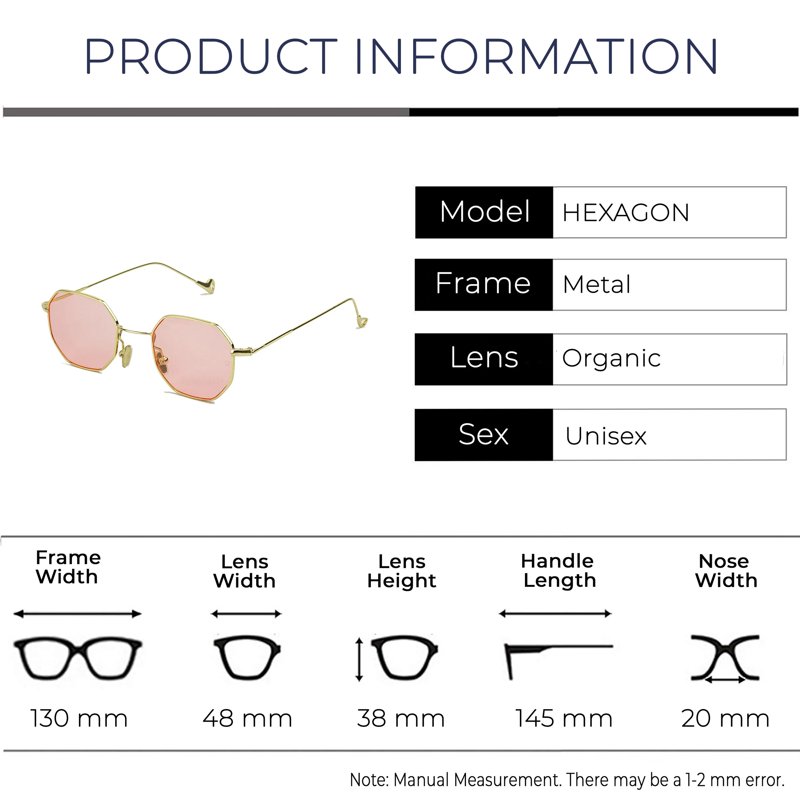 Zolo eyewear розовые шестигранные солнцезащитные очки сезон