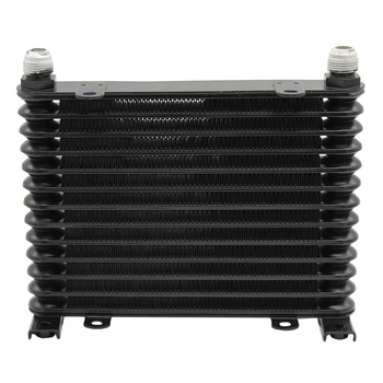 

13 rows stacked engine transmission universal oil cooler radiator 10AN male fittings dirty bike ATV V8 Golf turbo nitrous