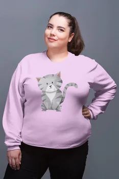 

Angemiel Wear Cat Pink Women Sweatshirts
