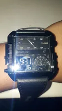BOAMIGO- Relojes deportivos para hombre, reloj de pulsera masculino de cuarzo de cuero militar, con led, 3 zonas horarias