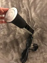 COSWALL para POP 3 hembra 2 puerto de carga USB de la Mesa de cocina toma para escritorio retráctil enchufe de la UE de cuerpo de aluminio de fondo azul